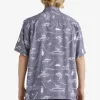 Mens Quiksilver Shirts & Polos | Waterman Line Spinner Short Sleeve Shirt