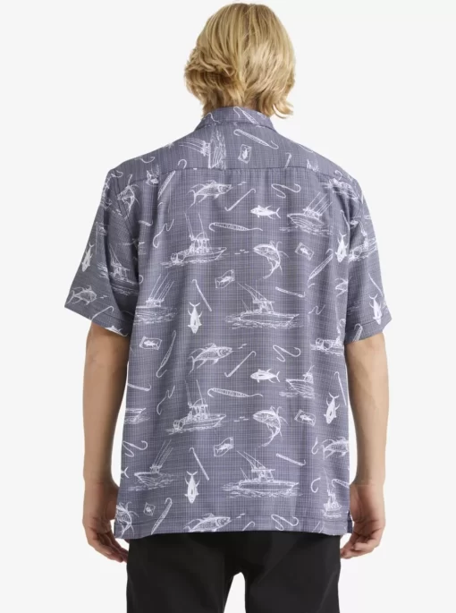 Mens Quiksilver Shirts & Polos | Waterman Line Spinner Short Sleeve Shirt
