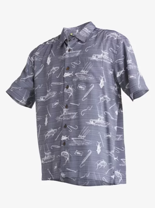 Mens Quiksilver Shirts & Polos | Waterman Line Spinner Short Sleeve Shirt