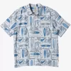 Mens Quiksilver Shirts & Polos | Waterman Long Boards Woven Shirt