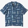 Mens Quiksilver Shirts & Polos | Waterman Long Boards Woven Shirt