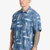 Mens Quiksilver Shirts & Polos | Waterman Long Boards Woven Shirt