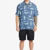 Mens Quiksilver Shirts & Polos | Waterman Long Boards Woven Shirt