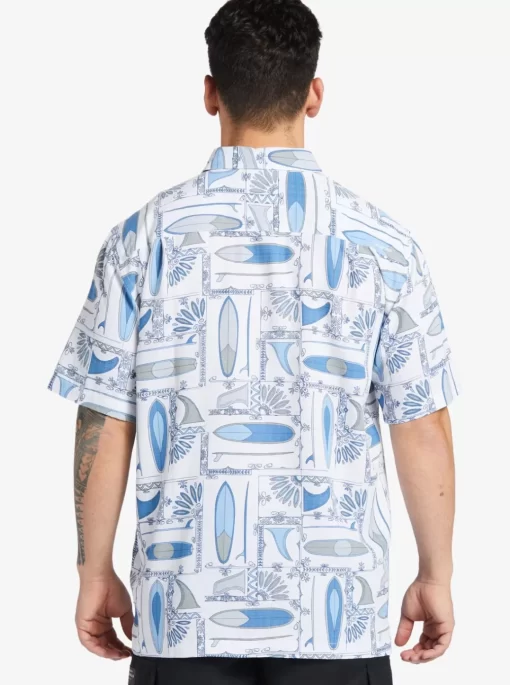 Mens Quiksilver Shirts & Polos | Waterman Long Boards Woven Shirt