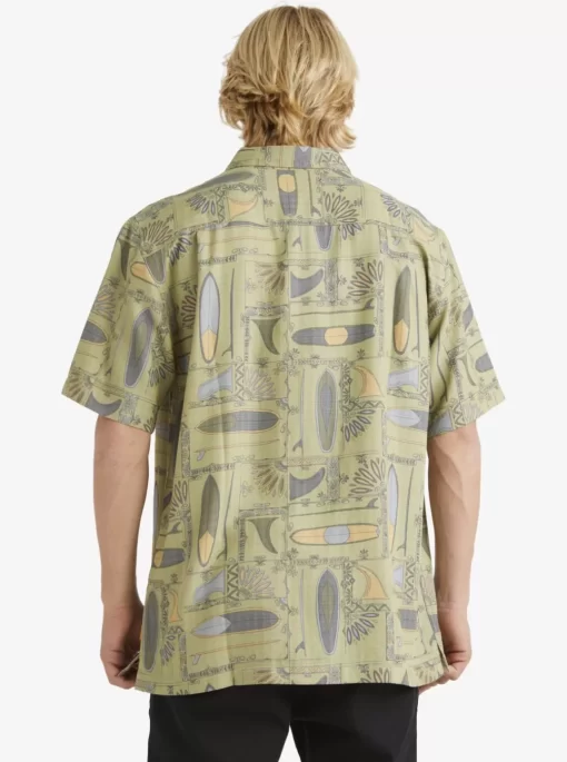 Mens Quiksilver Shirts & Polos | Waterman Long Boards Woven Shirt