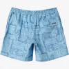 Mens Quiksilver Elastic Waist | Waterman Longboard Volley 17