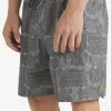 Mens Quiksilver Elastic Waist | Waterman Longboard Volley 17