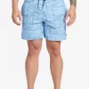 Mens Quiksilver Elastic Waist | Waterman Longboard Volley 17