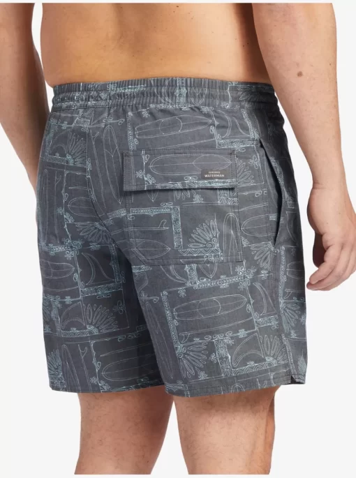 Mens Quiksilver Elastic Waist | Waterman Longboard Volley 17" Elastic Waist Shorts