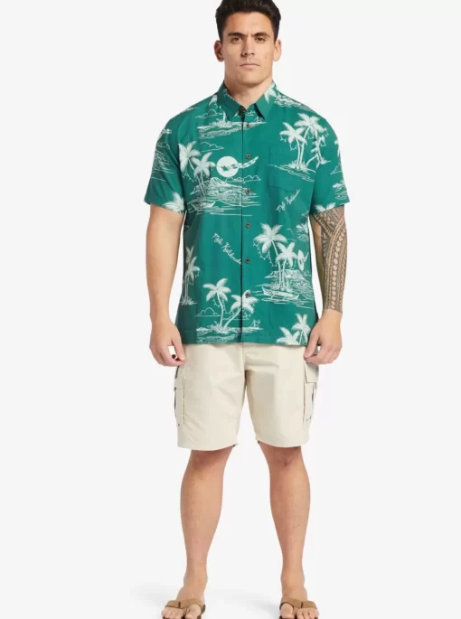 Mens Quiksilver Shorts | Waterman Maldive Atoll Cargo 20" Shorts