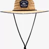 Mens Quiksilver Hats | Waterman Outsider Straw Lifeguard Hat