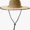 Mens Quiksilver Hats | Waterman Outsider Straw Lifeguard Hat