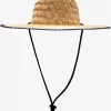 Mens Quiksilver Hats | Waterman Outsider Straw Lifeguard Hat