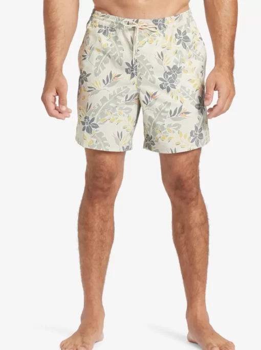 Mens Quiksilver Elastic Waist | Waterman Perfect Feel 17" Volleys