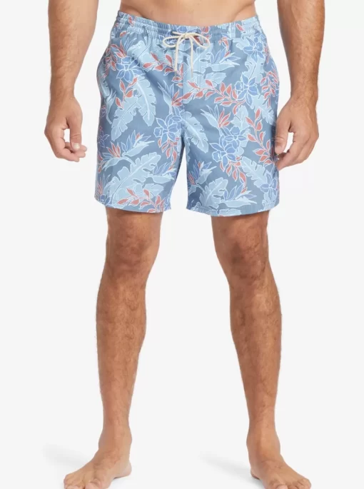 Mens Quiksilver Elastic Waist | Waterman Perfect Feel 17" Volleys