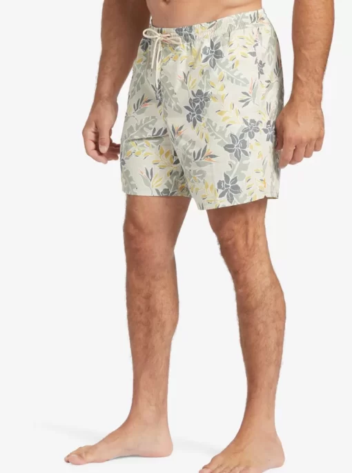 Mens Quiksilver Elastic Waist | Waterman Perfect Feel 17" Volleys