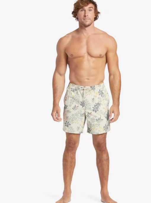 Mens Quiksilver Elastic Waist | Waterman Perfect Feel 17" Volleys