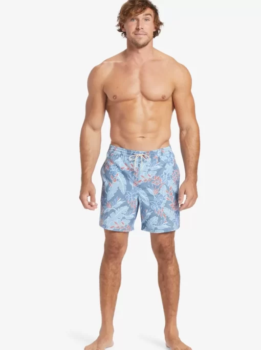 Mens Quiksilver Elastic Waist | Waterman Perfect Feel 17" Volleys