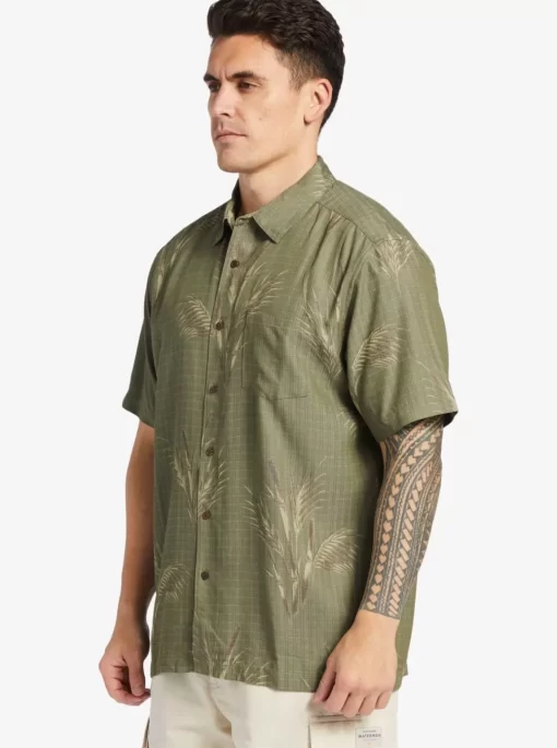 Mens Quiksilver Shirts & Polos | Waterman Skipped Out Woven Shirt