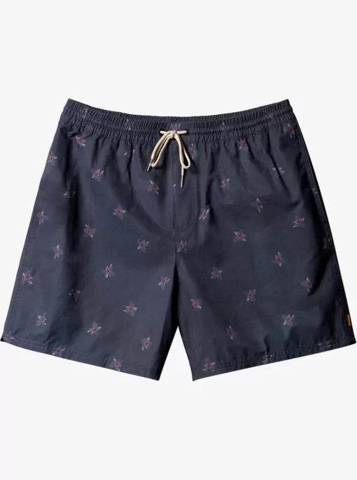 Mens Quiksilver Elastic Waist | Waterman Small Pedals 17" Volleys