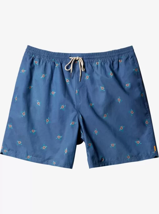 Mens Quiksilver Elastic Waist | Waterman Small Pedals 17" Volleys