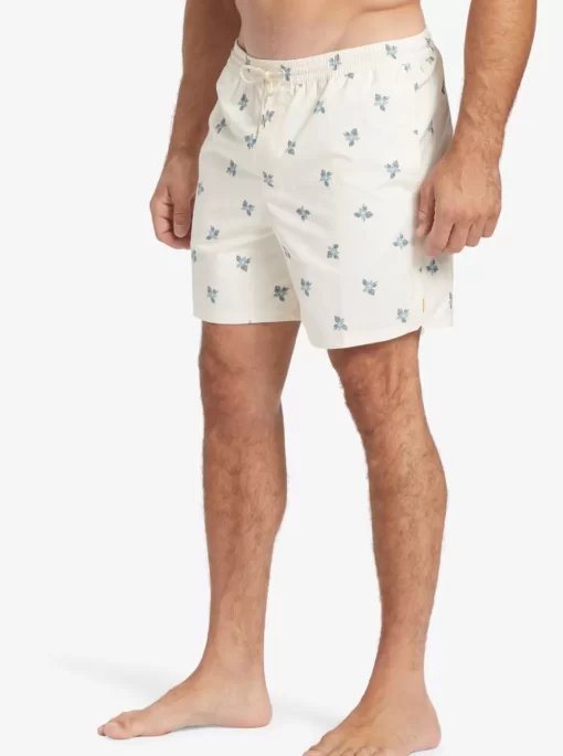 Mens Quiksilver Elastic Waist | Waterman Small Pedals 17" Volleys