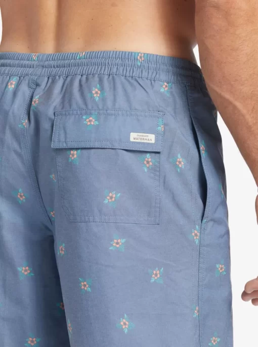 Mens Quiksilver Elastic Waist | Waterman Small Pedals 17" Volleys