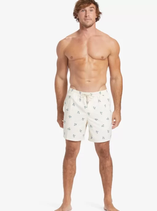Mens Quiksilver Elastic Waist | Waterman Small Pedals 17" Volleys
