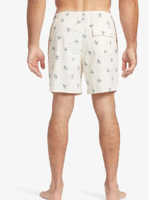 Mens Quiksilver Elastic Waist | Waterman Small Pedals 17" Volleys