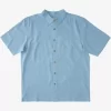Mens Quiksilver Shirts & Polos | Waterman Tahiti Palms Premium Anti-Wrinkle Shirt