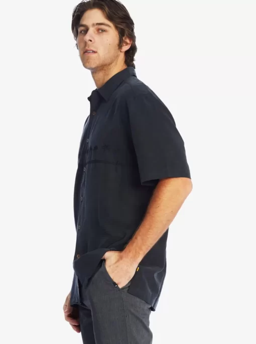 Mens Quiksilver Shirts & Polos | Waterman Tahiti Palms Premium Anti-Wrinkle Shirt