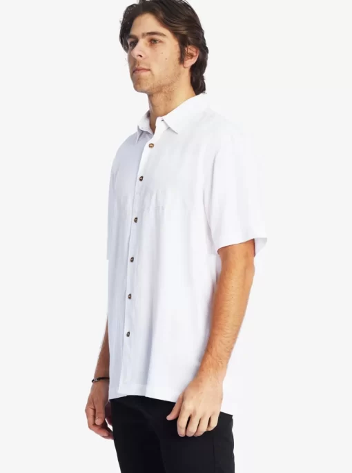 Mens Quiksilver Shirts & Polos | Waterman Tahiti Palms Premium Anti-Wrinkle Shirt