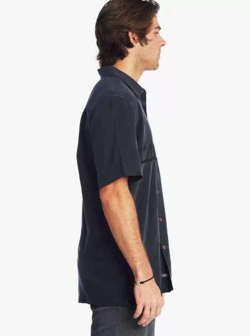 Mens Quiksilver Shirts & Polos | Waterman Tahiti Palms Premium Anti-Wrinkle Shirt