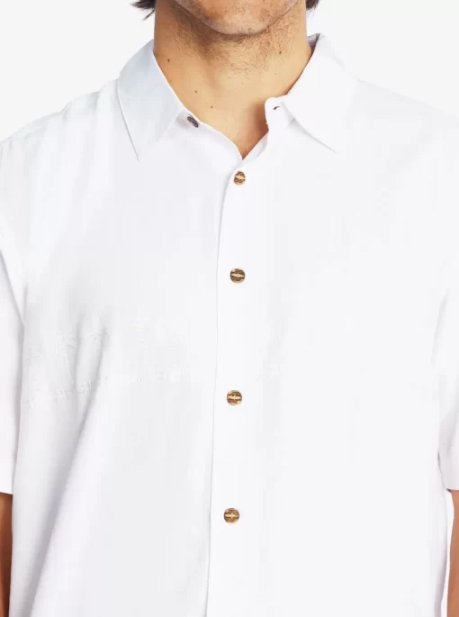 Mens Quiksilver Shirts & Polos | Waterman Tahiti Palms Premium Anti-Wrinkle Shirt