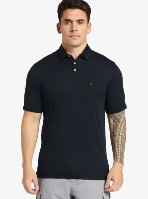 Mens Quiksilver Shirts & Polos | Waterman Waterpolo Short Sleeve Polo Shirt
