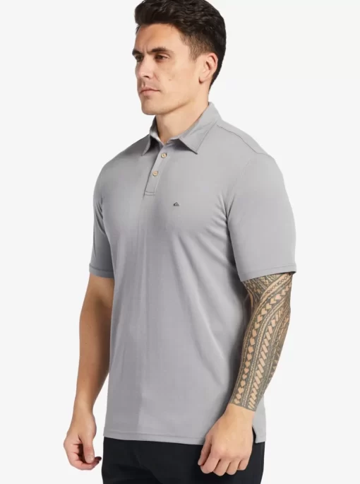 Mens Quiksilver Shirts & Polos | Waterman Waterpolo Short Sleeve Polo Shirt