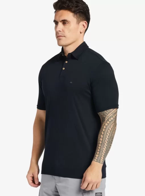 Mens Quiksilver Shirts & Polos | Waterman Waterpolo Short Sleeve Polo Shirt