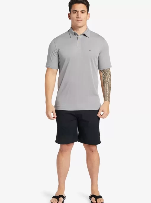 Mens Quiksilver Shirts & Polos | Waterman Waterpolo Short Sleeve Polo Shirt
