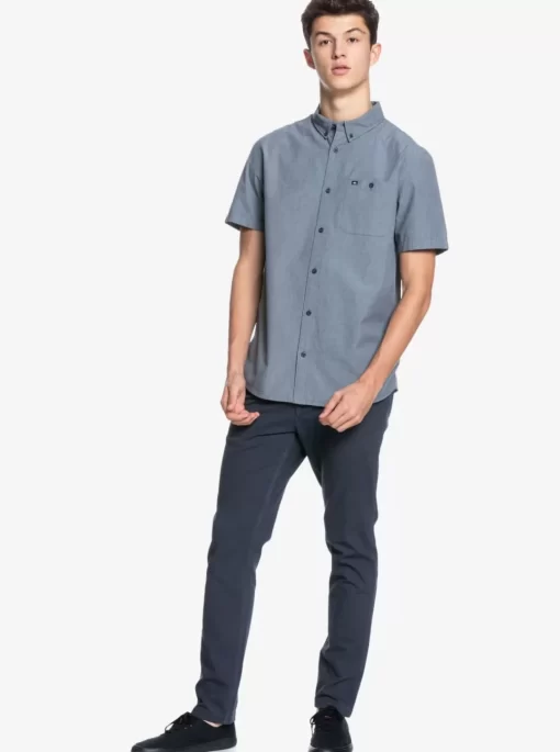Mens Quiksilver Shirts & Polos | Winfall Short Sleeve Shirt